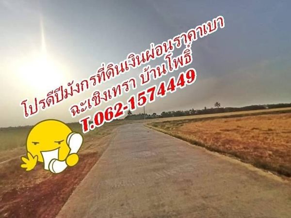 โปรดีปีมังกรที่ดินผ่อนได้ไร้ดอกราคาเบาฉะเชิงเทรา บ้านโพธิ์ T.062-1574449